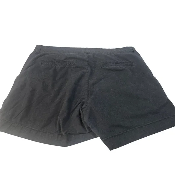 Old Navy Everyday Shorts Bundle Womens 16 Black Navy Blue Chino Twill 2 Pairs - Picture 5 of 12